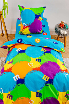 КПБ "Павлайн" FreeDom бязь 1,5 сп. "Конфетки" вид 1 с 1 нав. 70*70